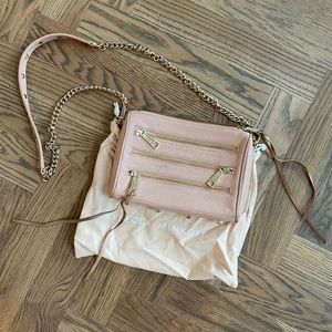 Rebecca Minkoff Pink Mini 5 Zip Crossbody